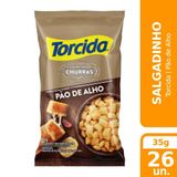 Salgadinho Torcida Pão De Alho 35g - Embalagem Com 26 Unidades