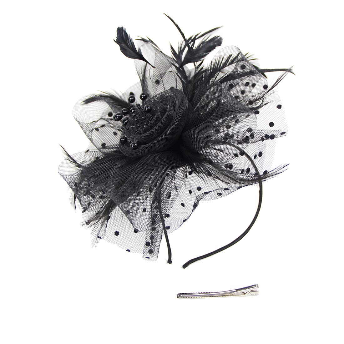 Chapéu Fascinator Hnbqmx Cocktail 20s Pillbox Tea Party Wedding