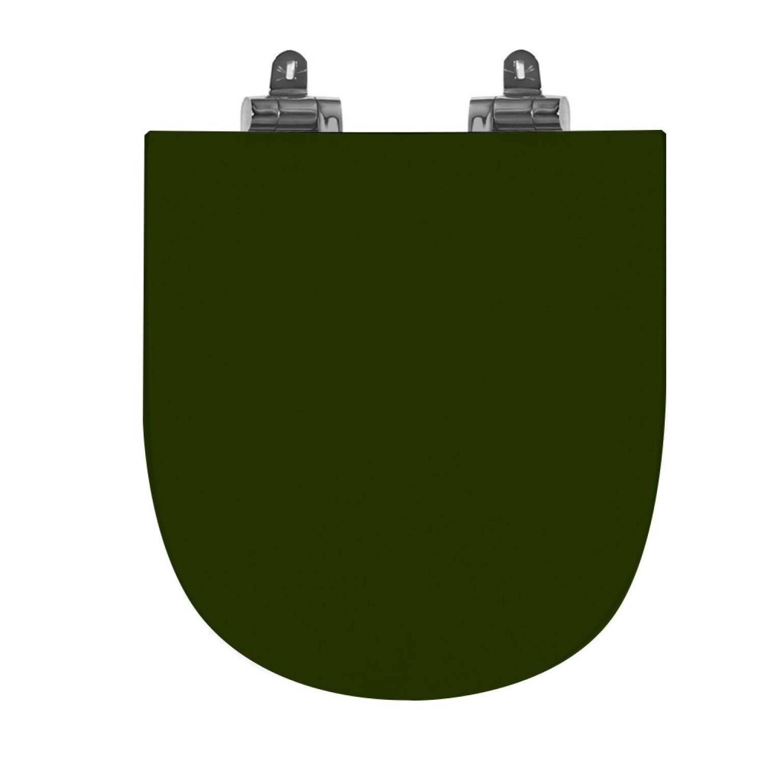 Assento Sanitário Poliéster Para Louça Link/carrara/belle Époque Deca Slow Close Cromado Verde Degrade