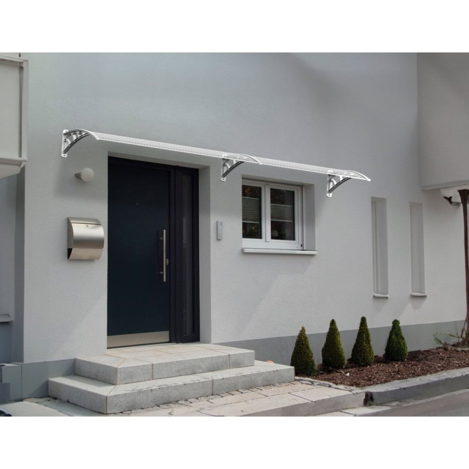 Toldo Modular 100x100cm Braço E Chapa Cristal