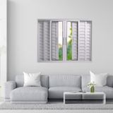 Janela Veneziana De Alumínio 6 Folhas 100 X 150cm Linha 25 Esquadrias Bergamo Branco