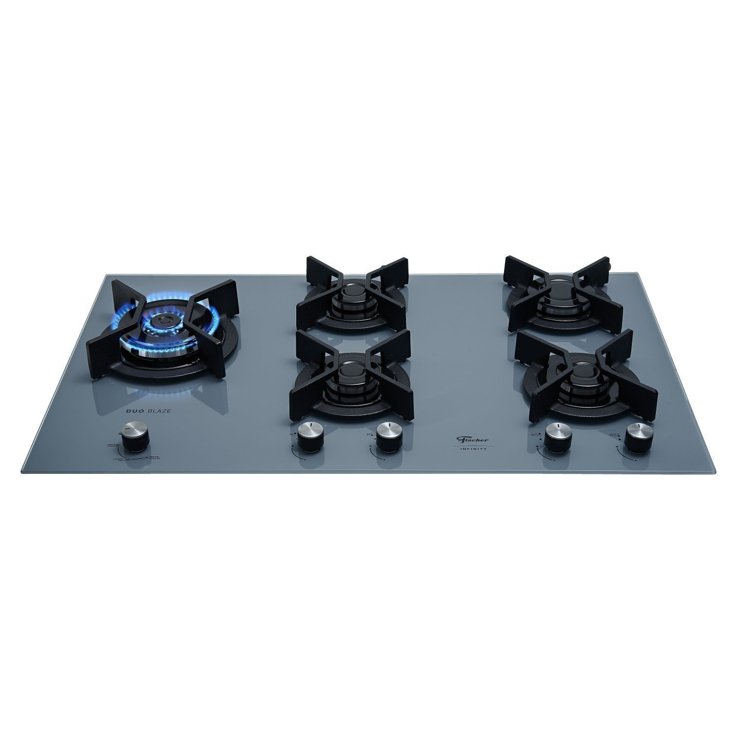 Fogao Cooktop Fischer 5q Tc Infinity Duo Gas Mesa Vidro E|iger