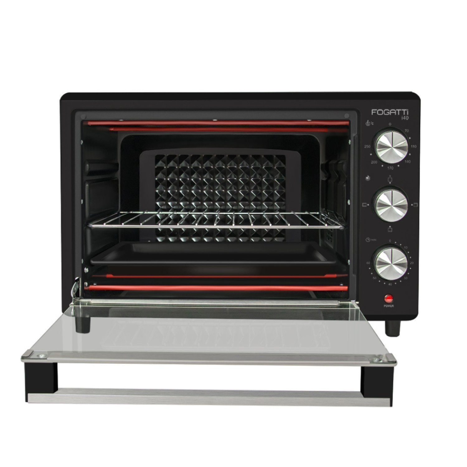 Forno Elétrico De Bancada 40l 127v I40 Fogatti Preto