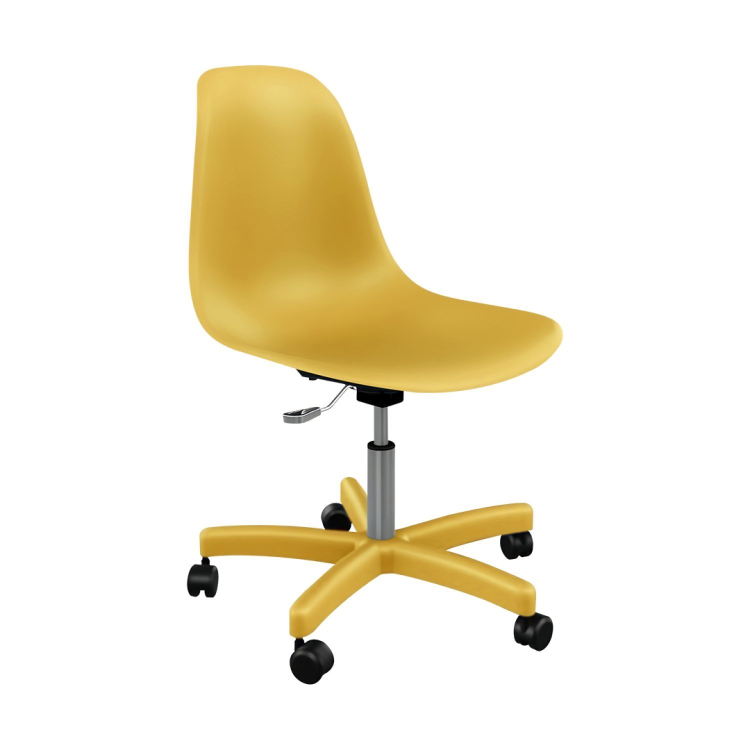 Cadeira Para Escritório Eames Office Colors Amarelo Lumi