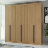 Guarda-roupa Casal 6 Portas 6 Gavetas 100% Mdf Lisboa Inovata/madeiral Vert/nogueira Cadiz