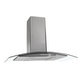 Coifa De Parede 80cm Vidro Curvo Duto Slim Inox 220v