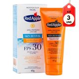 Kit C-03 Red Apple Fps30 Bloqueador Facial Seca-normal 60g