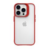 Clarity Case Para Iphone 14 Pro Transparente Com Vermelho - Capa Antichoque Dupla