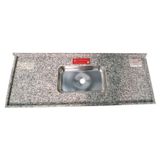 Pia De Cozinha Granito 150 Cm Corumba Standard Cuba Simples Cinza Corumba