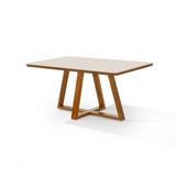 Mesa De Jantar Bela Wood 120x80cm Tampo Encabeçado Madeira