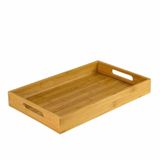 Bandeja Retangular Em Bambu Ecokitchen 40x25cm Mimo Style