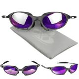 Mandrake Lupa Oculos Sol Juliet Metal Proteção Uv Cinza + Case Praia Casual Todo Metal