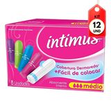 Kit C/12 Intimus Absorvente Interno Médio C/8