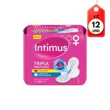 Kit C/12 Intimus Gel Tripla Proteção Suave C/abas C/8 Absorvente