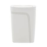 Lixeira Tramontina Compact Em Polipropileno Branco Com Tampa Basculante 10,5 L