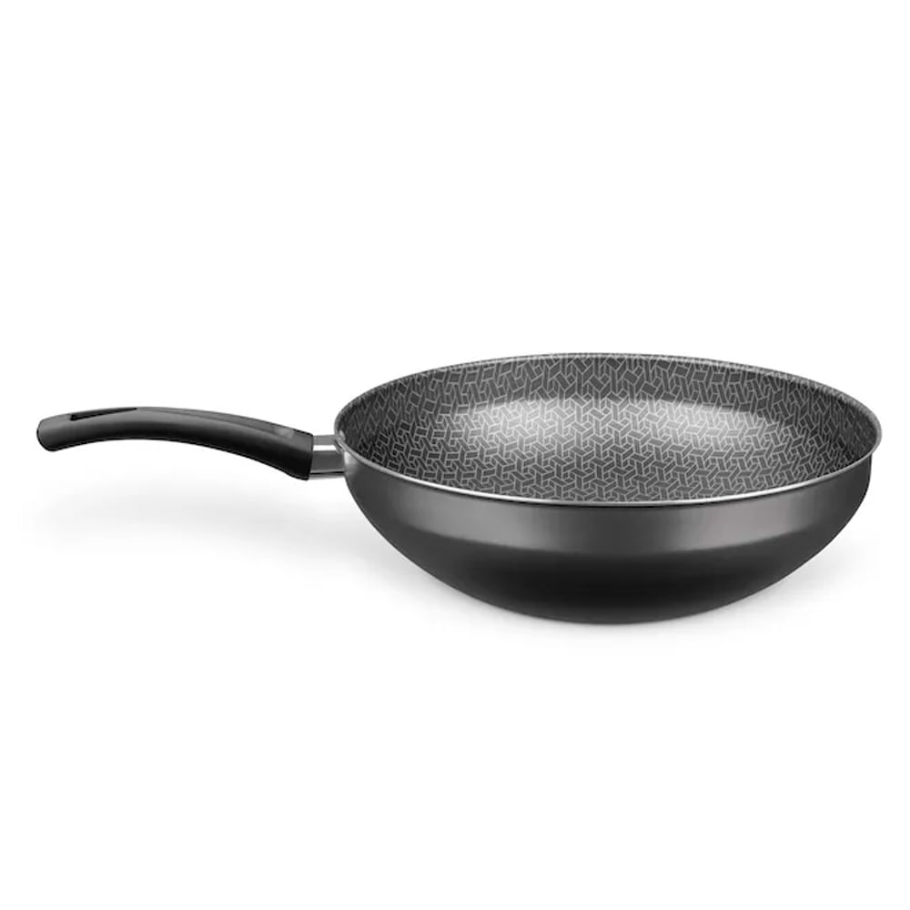 Frigideira Wok Flora Em Alumínio Antiaderente Mta 28 Cm