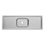 Pia Inox Monobloco Concretada Forminox 1,50 Aço Inox
