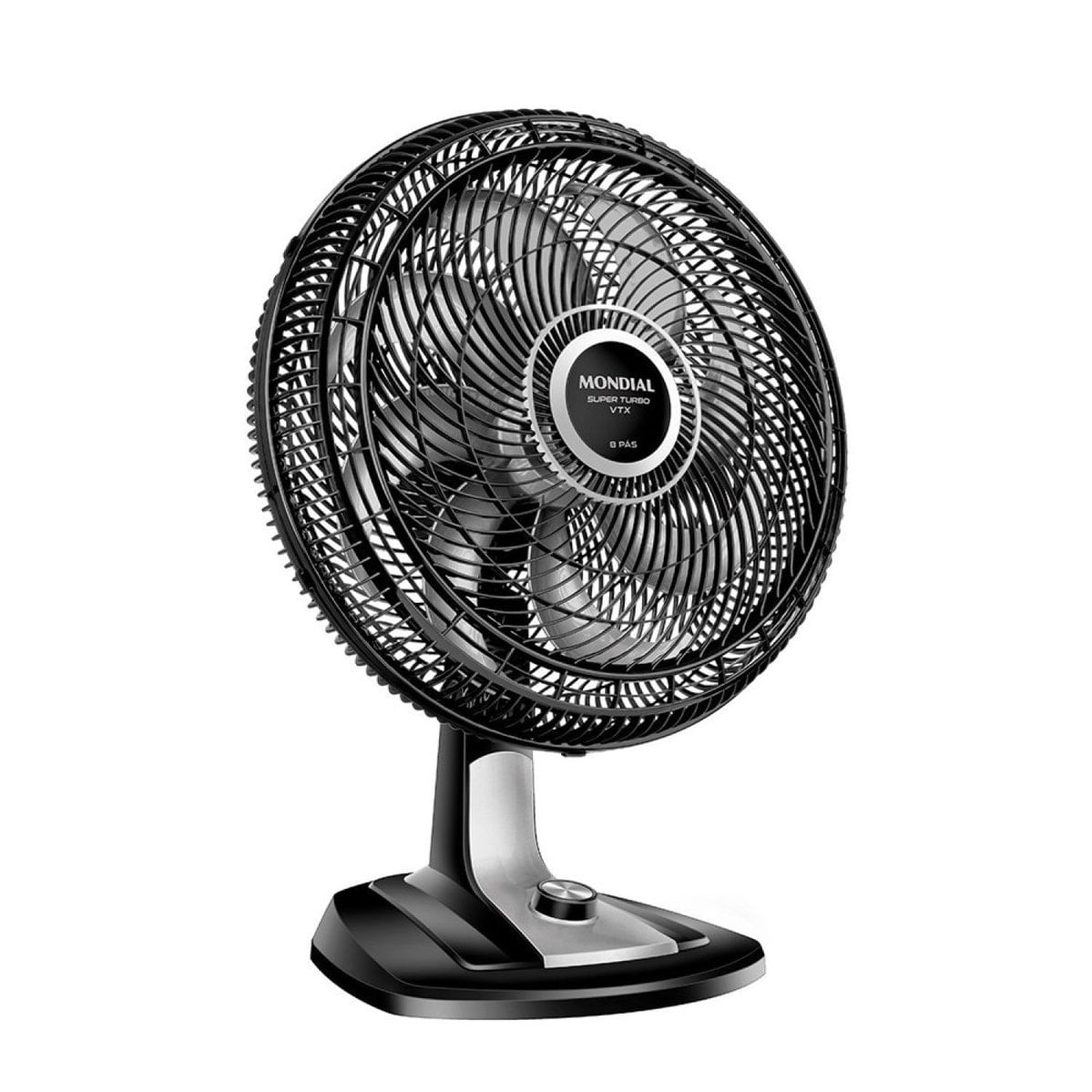 Ventilador 40cm Super Turbo 8 Pás 140w 220v Vtx-40-8p Mondial Preto/prata