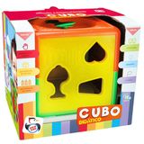 Brinquedo Educativo Para Bebês Cubo Didático Menino E Menina