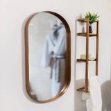Espelho Luxo Oval Decorativo 115x60cm Banheiro Sala Quarto Hall