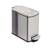 Lixeira Tramontina 6 Litros Tipo D Slim Em Aço Inox Scotch Brite