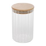 Porta Mantimento De Vidro Borossilicato Com Tampa De Bambu 510ml - Wolff