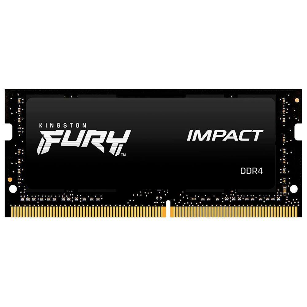 Memória Ram Para Notebook Kingston Fury Impact Ddr4 8gb 3200mhz - Preto (kf432s20ib-8)