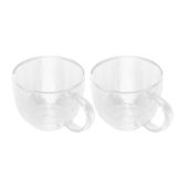 Copo Espresso De Vidro Dupla Camada 2pcs 200ml Utensílios De Bar Domésticos