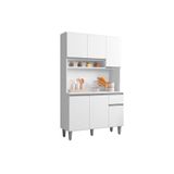 Kit Cozinha Compacta Márcia 105 Cm Com 6 Portas E 1 Gaveta Branco