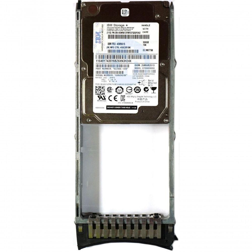 Hd Sas Ibm 300gb 15k 2.5 St9300553ss 9zz066-039 45w9615 Rec