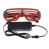 Led Light Up Shutter Glasses Óculos Glow Rave 80s Disco Dj