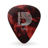 Palheta Celulóide Perolada Vermelha Média D Addario 1crp4-10 [f035]