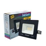 Refletor Led Slim 10w Bivolt Alumínio 10,5x2,6x7cm Resistente Água | Kiclaro Branco Quente - 3500k