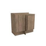 Balcão De Cozinha Maxxi G748 Canto Reto 1 Porta C/tampo 80cm Nogal/nogal - Kappesberg