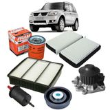 Bomba D&#39;água Pajero Tr4 Flex 2011 Polia Alternador Filtro