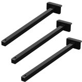 08 Suportes Refletor Fachada Banner Braço 30cm 08 Cj - Preto