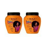 Creme Skala 1kg Mais Crespos - Kit Com 2un