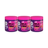 Gelatina Capilar Salon Line 550g Todecacho Kids Uva - 3un