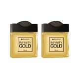 Colonia Phytoderm 95ml Masc Infinity Gold - Kit Com 2un