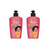 Creme Para Pentear Skala Divino Potinho 250g - Kit Com 2un