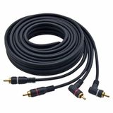 Cabo de Audio GOLD EVUS 90+180GRAUS 2RCA+2RCA Macho 5METROS C-020