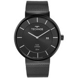 Relógio Technos Masculino Clássico Slim Preto Gm15ap-1p