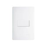 Interruptor Paralelo Fame Habitat Com Placa 4x2 Branco