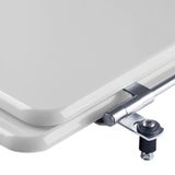 Assento Sanitario Poliester Omega Cinza Para Vaso Deca