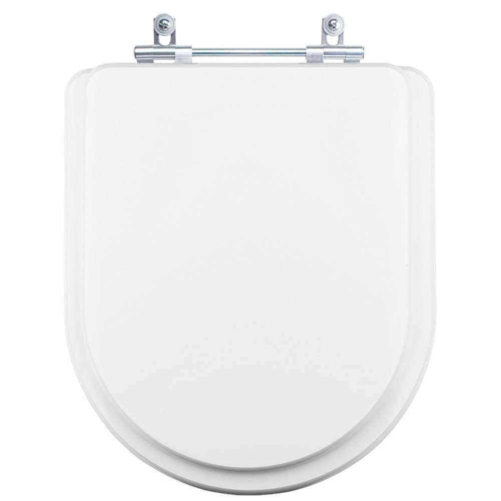 Assento Sanitário Tampa De Vaso Branco Mdf Laqueado Smart Para Bacia Celite