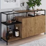 Balcão Buffet Bar 135cm 2 Portas York