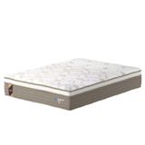 Colchão Casal Molas Ensacadas Guarda Costas Alameda 138x188x30cm Marrom-branco Probel Marrom-branco