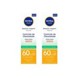 Protetor Solar Nivea Facial 50g Beauty F60 Cor Media-kit 2un