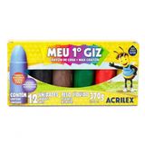 Meu Primeiro Giz De Cera - 12 Cores - Acrilex -