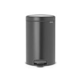 Lixeira Em Aço 12 Litros New Icon Brabantia Preto